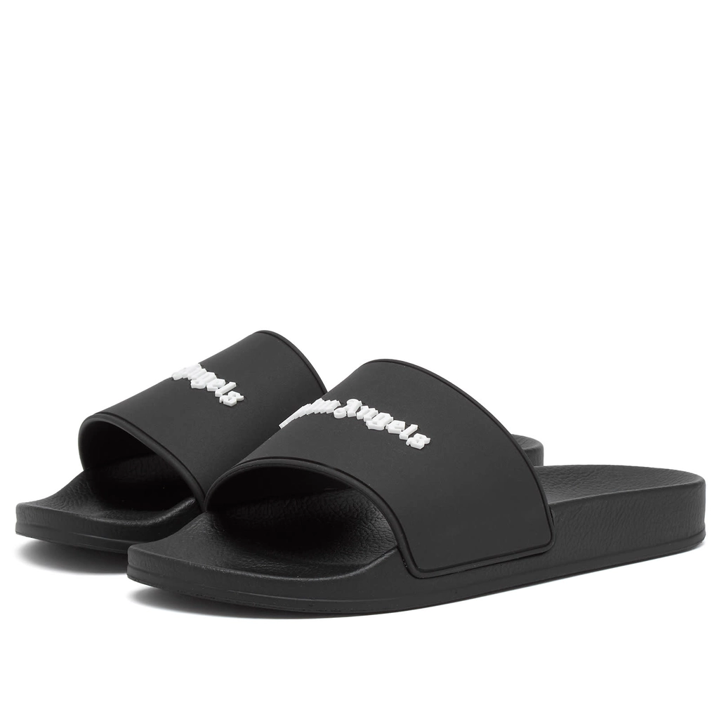 Palm Angels Classic Logo Pool Slide Black